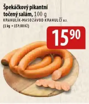 Bala Špekáčkový pikantní točený salám, 100 g nabídka
