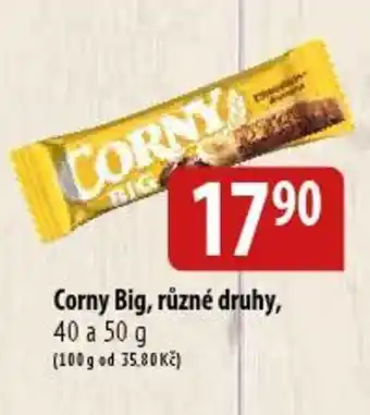 Corny Big, různé druhy, 40 a 50 g