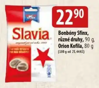 Bala Bonbóny Sfinx, různé druhy, 90 g. Orion Kofila, 80 g nabídka
