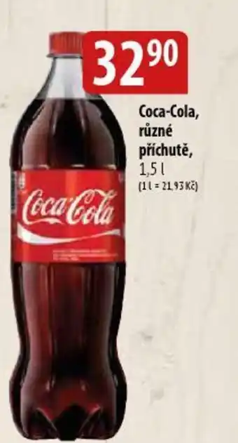Bala Coca-Cola, různé příchutě, 1,5 l. nabídka