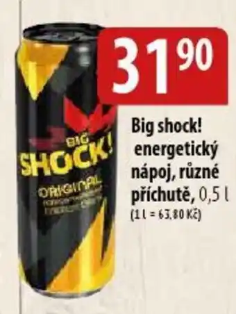 Bala Big shock! energetický nápoj, různé příchutě, 0,5 l. nabídka
