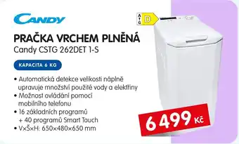 PRAČKA VRCHEM PLNĚNÁ Candy CSTG 262DET 1-S
