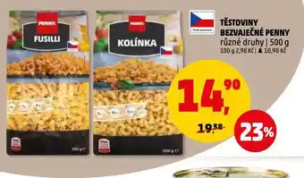 Penny Market Bezvaječné těstoviny nabídka