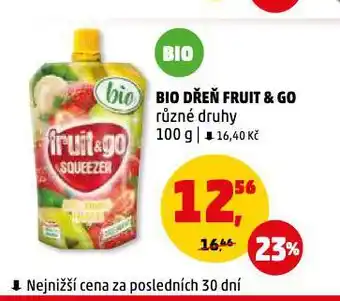 Penny Market Bio dřeň fruit & go nabídka