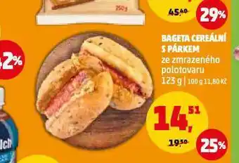 Penny Market Bageta cereální s párkem nabídka