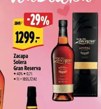 Albert Zacapa solera gran reserva nabídka