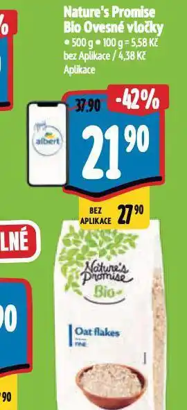 Albert Bio ovesné vločky nabídka