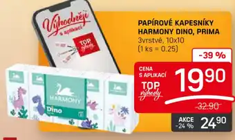 Flop PAPÍROVÉ KAPESNÍKY HARMONY DINO, PRIMA nabídka