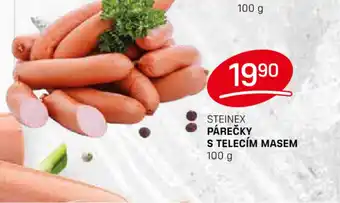 Flop STEINEX PÁREČKY S TELECÍM MASEM 100 g nabídka