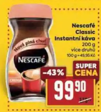 Billa Nescafé Classic Instantní káva nabídka