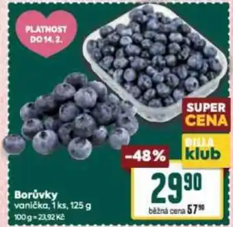 Billa Borůvky nabídka