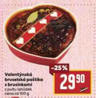 Billa Valentýnská bruselská paštika s brusinkami nabídka