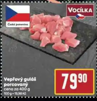 Billa Vepřový guláš porcovaný nabídka
