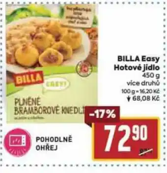 Billa BILLA Easy Hotové jidlo nabídka