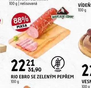 Terno Rio ebro se zeleným pepřem nabídka
