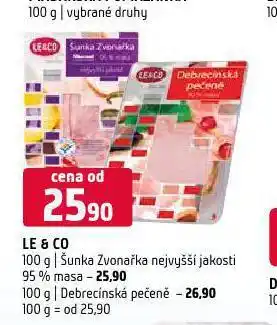 Terno Le & co debrecínská pečeně nabídka