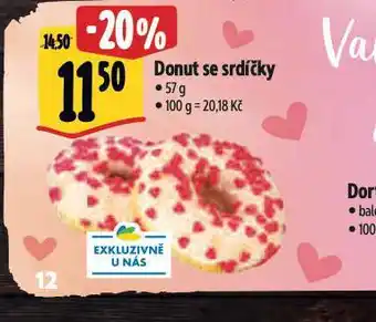 Albert Donut se srdíčky nabídka