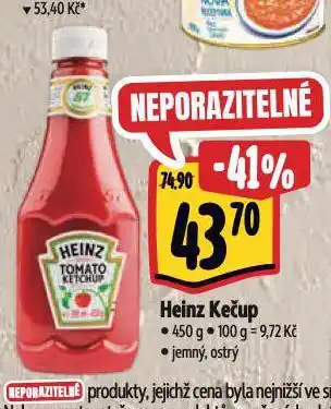 Albert Heinz kečup nabídka