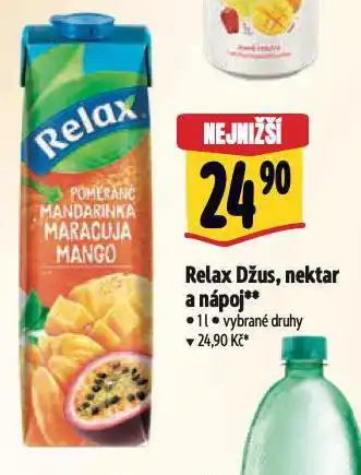Albert Relax džus, nektar a nápoj nabídka