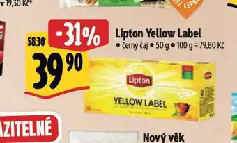 Albert Lipton čaj nabídka