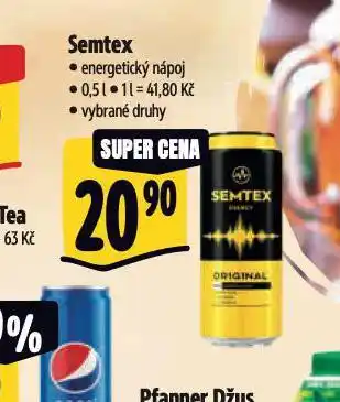 Albert Semtex energetický nápoj nabídka