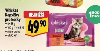 Albert Whiskas kapsičky pro kočky nabídka