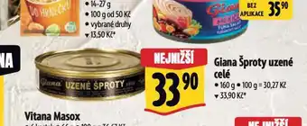Albert Giana uzené šproty nabídka