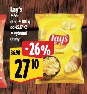 Albert Lay's chipsy nabídka