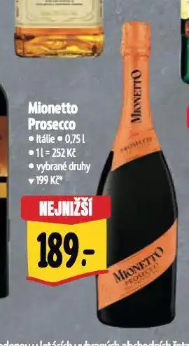 Albert Mionetto prosecco nabídka