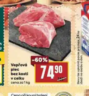 Billa Vepřová plec bez kosti nabídka