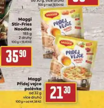 Billa Maggi přidej vejce polévka nabídka