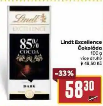 Billa Lindt Excellence Čokoláda nabídka