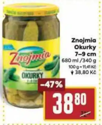 Billa Znojmia Okurky 7-9 cm nabídka