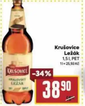 Billa Krušovice Ležák 1,5L nabídka
