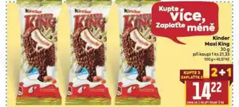 Billa Kinder Maxi King nabídka