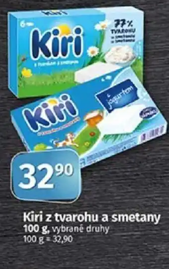 COOP TIP Kiri z tvarohu a smetany nabídka
