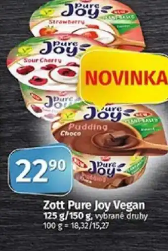COOP TIP Zott Pure Joy Vegan nabídka