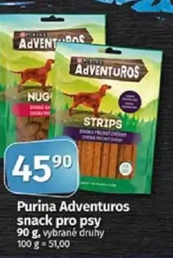 COOP TIP Purina Adventuros snack pro psy nabídka