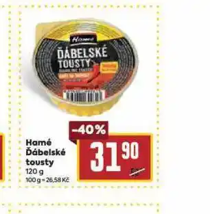 Billa Hamé ďábelské tousty nabídka