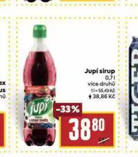 Billa Jupí sirup nabídka