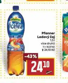 Billa Pfanner ledový čaj nabídka