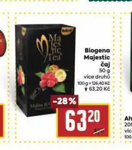 Billa Biogena majestic čaj nabídka