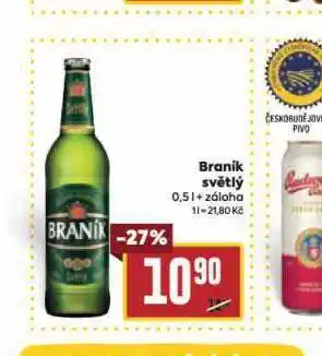 Billa Pivo braník nabídka