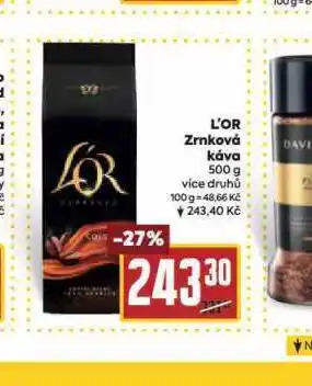 Billa L´or zrnková káva nabídka