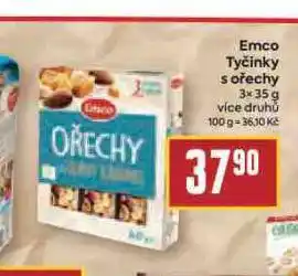 Billa Emco tyčinky s ořechy nabídka