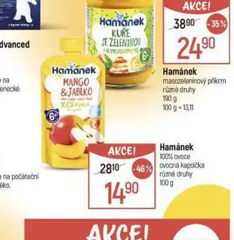 Globus Hamánek ovocný příkrm nabídka