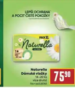 Billa Naturella dámské vložky nabídka