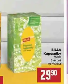 Billa Kapesníky nabídka