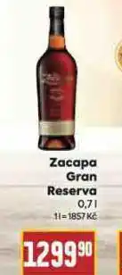 Billa Zacapa gran reserva nabídka