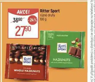 Globus Ritter sport čokoláda nabídka